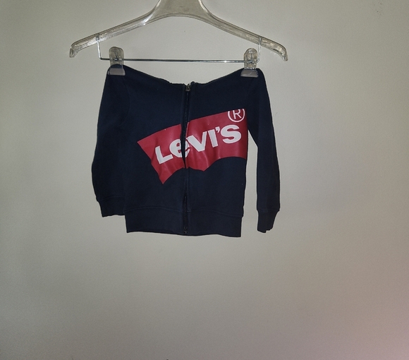 Levi's Navy and Red Zip-Up Jacket - Picture 1 of 5